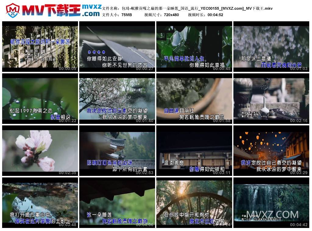 包琦-岷雅贡嘎之巅的那一朵睡莲_国语_流行_YEC00155